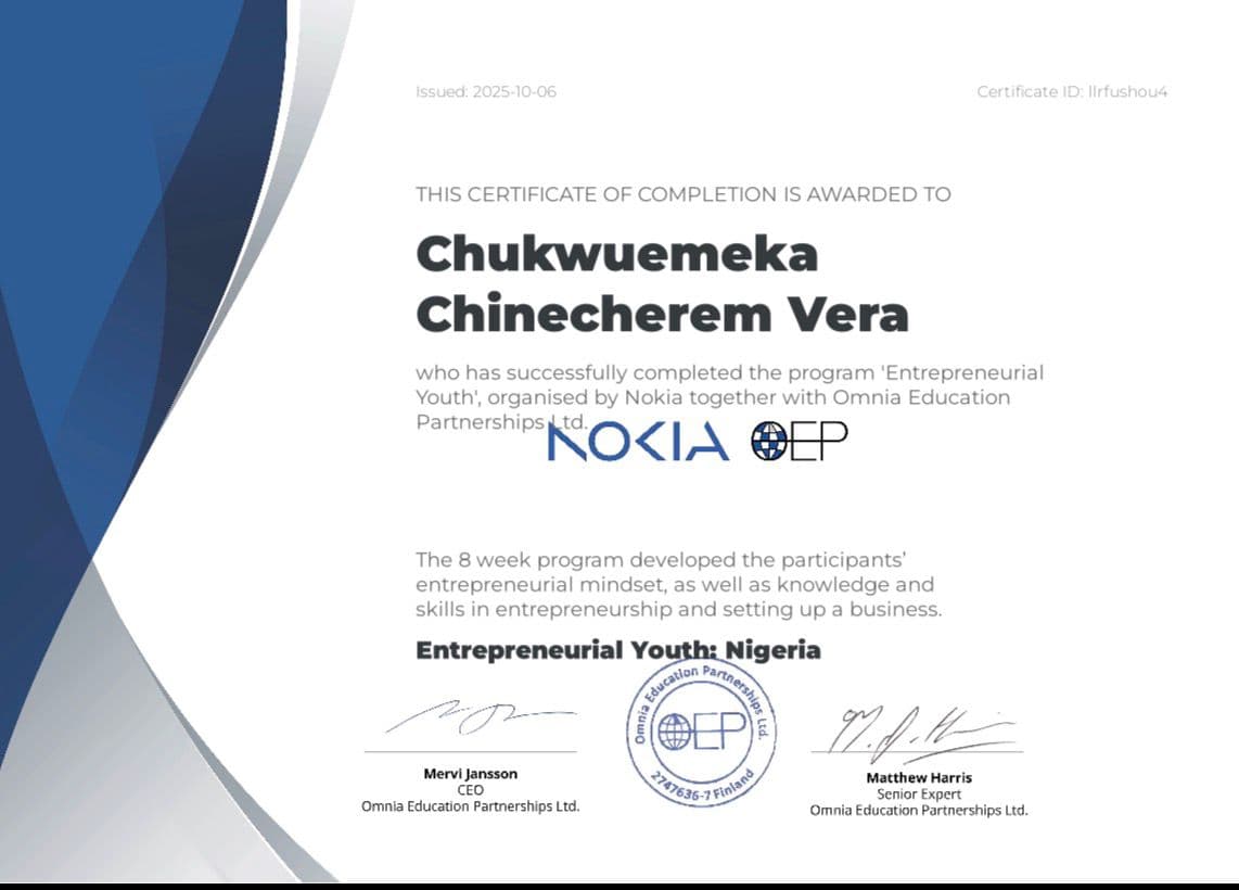 Nokia — Entrepreneurship